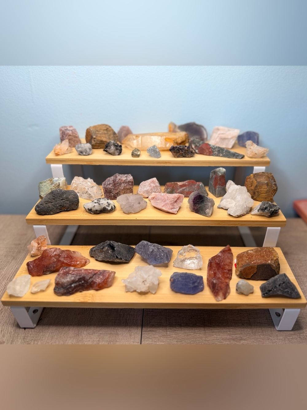 Assorted Natural Crystal and Mineral Display